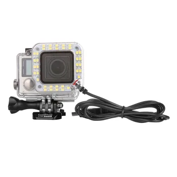 Osvetlenie USB Objektív Krúžok LED Svetlo, Streľba Noc pre Športové Kamery GoPro HERO 4 3+