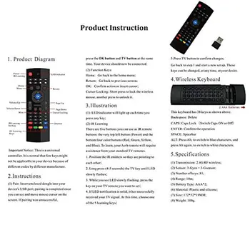 Ovládanie hlasom Air Bezdrôtové Myši, Klávesnice 2.4 G RF Gyro Senzor Inteligentné Diaľkové Ovládanie pre X96 H96 Android TV Box Mini PC vs G10