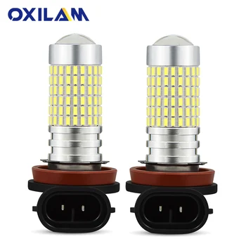 OXILAM LED Hmlové Svietidlo H11 H8 H9 PSX24W HB3 HB4 9005 9006 Led Žiarovka SMD 3014 DRL Denné Beží Svetlo 1400lm 12V 6500K