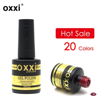 OXXI Nail Art Semi-permanentné UV Led Gél Lak 8ml Svetlé Hybrid Farebný Gél Lak Manikúra Nechty Gumy základným náterom a Topy