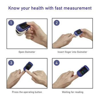 Oxymetre OLED Displej Digitálny Oximeter Zdravie Test Saturácie Kyslíka v Krvi, Srdcovej frekvencie Oximeter Prenosné A Ľahko sa prenáša