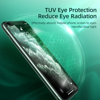Oči Ochranné Sklo Pre iPhone 12 Pro Max Mini Pohár Plný Kryt Screen Protector Pre iPhone 7 8 plus XR X XS Tvrdené Sklo