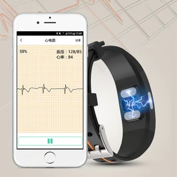 P3A Telesnej Teploty Meranie Inteligentný Náramok EKG+PPG Krvného Tlaku, Srdcovej frekvencie Šport Mužov Sledovať Fitness Tracker Kapela SmartWatch