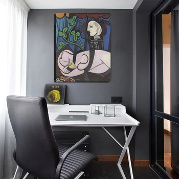 Pablo Picasso Nahé Zelené Listy A Busta Plátno Na Maľovanie Vytlačí Obývacia Izba Domáce Dekorácie Moderné Nástenné Art Olejomaľba Plagáty