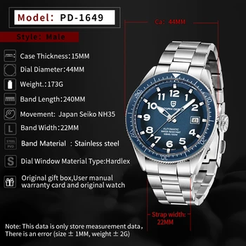 PAGANI DIZAJN pánske Hodinky Značky Luxusné Náramkové hodinky Automatické Mechanické Hodinky Mužov Business Vodotesné Hodinky Relojes Hombre 2020