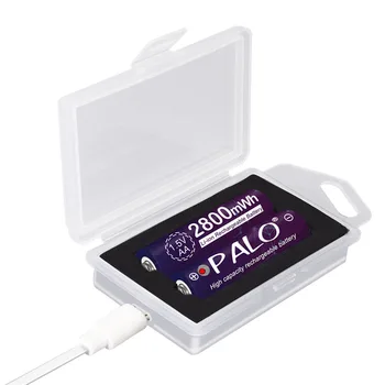 PALO originálne 2800mWh 1,5 V AA Li-ion batéria AA 1,5 V lítiové li-ion nabíjateľnú batériu, Bateria batérie pre kamery hračka