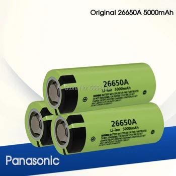Panasonic Originálne 26650 Batérie 26650A 3,7 V 5000mAh Vysokou Kapacitou 26650 Li-ion Nabíjateľná Batéria