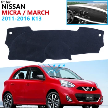 Panel Kryt, Ochranná Podložka pre Nissan Micra Marca K13 2011 2012 2013 2016 Príslušenstvo Prístrojovej Doske Slnečník Koberec