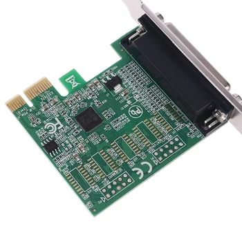 Paralelný DB25 Port 25Pin PCIE Stúpačky Karty LPT Tlačiareň PCI-E Express Converter