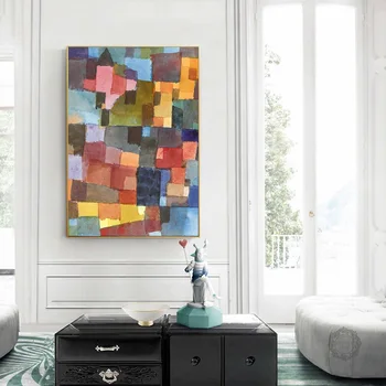 Paul Klee Klasické Abstraktný Štýl Moderné Dekorácie, Umelecké Plátno Tlačiť Maľovanie Plagátu obrazov na Stenu pre Obývacia Izba Domova