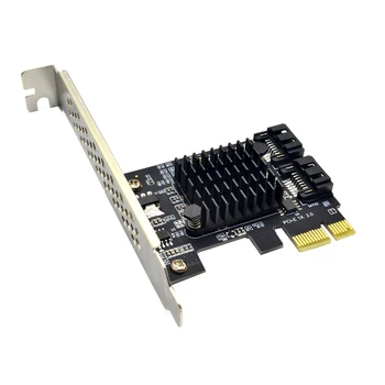PCI-E 1X SATA 4X 8X 16X PCI-E Karty PCI Express SATA 3.0 2-Portová SATA III 6Gbps Rozšírenie Adaptér Dosky s Marvel 9125 čip