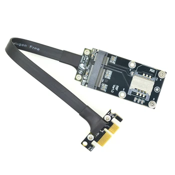 PCI Express 3.0 x1 na Mini PCIe Adaptér Stúpačky Karty Predlžovací Kábel Extender Adaptér Predlžovací Kábel PCIe Mpcie R16SF Vysoká rýchlosť