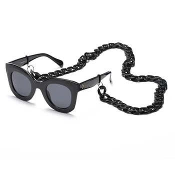 Peekaboo biele čierne okuliare na čítanie reťazca módne 2019 PC ženy náhrdelník kábel pre okuliare slnečné okuliare príslušenstvo žena