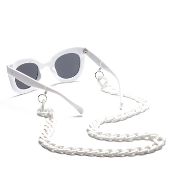 Peekaboo biele čierne okuliare na čítanie reťazca módne 2019 PC ženy náhrdelník kábel pre okuliare slnečné okuliare príslušenstvo žena
