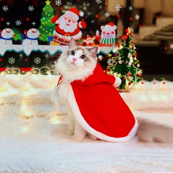 Pes, Mačka Vianočný Kostým Zábavné Plášť Halloween Zamaskovať Oblečenie Pre Mačky Nový Rok Oblek Pre Malé Psy Pet Foto Rekvizity Accessor