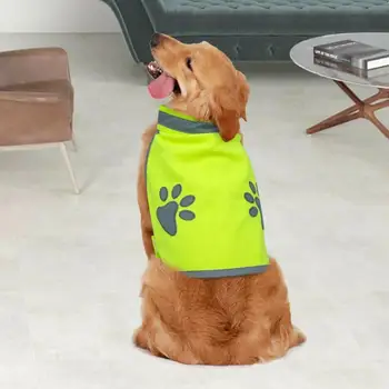 Pes Reflexná Vesta S Vysokou Viditeľnosťou Bunda Priedušná Kabát Pet Pohodlné Bezpečnosti Oblečenie Fluorescenčné Popruhy, Vonkajšie Oblečenie