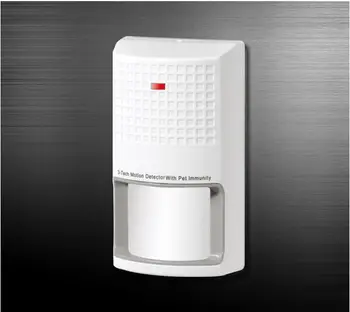 Pet imunita Detektor Priateľské Funkcia vnútorné Káblové infračervené a mikrovlnné Senzor pre Domáce GSM Bezpečnostný Alarm Systém