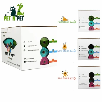 Pet N Pet Biologicky Psie Hovienka Tašky Earth-Friendly 18/48 Kotúčoch 270/720 Počíta 3 Farby Levanduľa Voňajúce Odpadky Taška