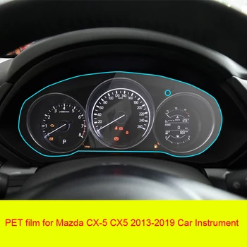 PET screen protector film Pre Mazda CX-5 CX5 2013 - 2019 nástroj Displeji Palubnej dosky Ochranná Fólia na LCD Obrazovke Film