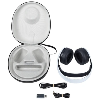 Pevný EVA Vonkajšie Cestovné puzdro Rukoväť Skladovanie Taška Účtovná Box na PS5 Pulse 3D Headset Príslušenstvo