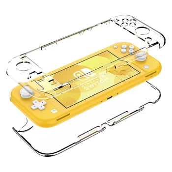 Pevný Transparentné puzdro pre Nintendo Prepínač Lite Prípade Pokrytie 360 plnú Ochranu PC Shockproof jasný Prípad pre Nintendo Prepínač Lite