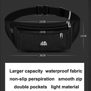 Peňaženka Fenny Pack Hip Dvojité Vrecko Taška na Pás, Športové Vodotesné púzdro pre Galaxy Note 30 Ultra 12Pro Prenosné Puzdro