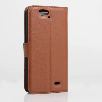 Peňaženka Kryt Držiaka Telefónu Prípadoch pre ZTE Blade L4 Pro A475 Pu Kožené puzdro Ochranný plášť