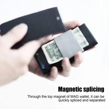 Peňaženka Magnetické Používateľom Definované Peňaženky Karty Držiteľa Karty Kabelku Mužov Cestovné Peňaženky