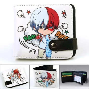Peňaženka mužov anime, Môj Hrdina Akademickej obce cosplay peňaženky Jeden Kus Cartoon držiteľa karty mince vrecko na Zips