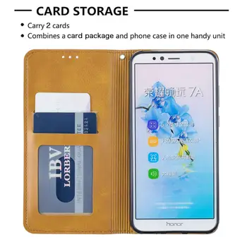 Peňaženka Peňaženka Flip puzdro Pre capa Huawei Y7 2018 sFor Huawei prípade Česť 7A Y6 2018 7C Estojo Mobil Prípadoch Caso kryt coque