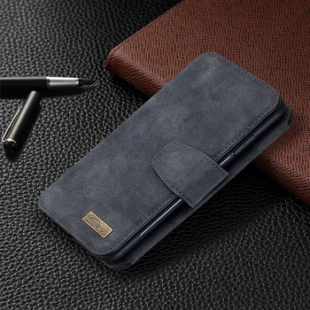 Peňaženky, Kožené puzdro Matný zips Flip Stojan Pre Samsung Galaxy s rezacím zariadením S10 S20 S10E S9 Poznámka 20 Ultra Plus Lite Pokrytie Mobilného Telefónu Taška