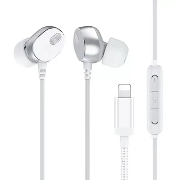 PFI In-ear Osvetlenie Slúchadlá s Mikrofónom Káblové Stereo Slúchadlá pre iPhone 8 7 Plus X XS MAX XR iPod Káblové Slúchadlá Osvetlenie