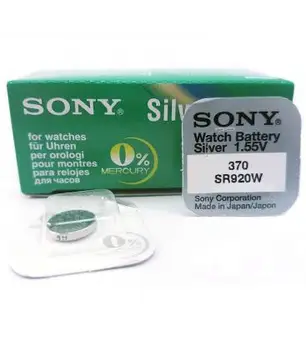 Pilas de boton Sony bateria pôvodné Oxido de Plata SR920W blistri 5X Unidades
