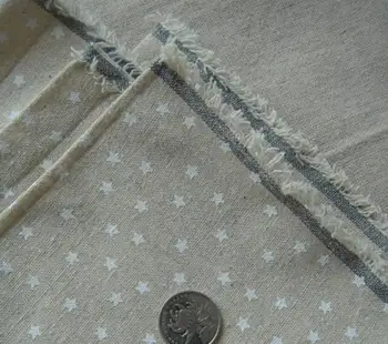 Ping,francúzsky Štýl Toile textílie,star Zakka, DIY šitie textílie(55%bielizeň a 45%bavlna)o meter,vhodný pre mäkké vybavenie,