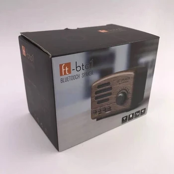 Pitná Vintage Retro Rádio FM Bezdrôtové Bluetooth Stereo Mini Reproduktor, Podpora TF Kariet USB Domáce Cestovné Nabíjateľná Rádio