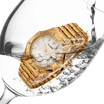 PLADEN Muži Hodinky Top Značky Luxusné Oceľový Remienok Quartz Hodinky Pre Mužov Módne Nepremokavé Bežné Šéf Náramkové hodinky Hot Predaj 2020