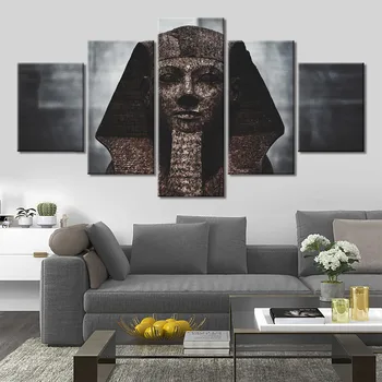Plagát Plátne Obrazy Modulárny Izba Dekor 5 Kus Egyptskej kultúry Obrázok na Stenu Umelecké Rámovanie HD Vytlačí Domova