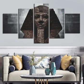 Plagát Plátne Obrazy Modulárny Izba Dekor 5 Kus Egyptskej kultúry Obrázok na Stenu Umelecké Rámovanie HD Vytlačí Domova