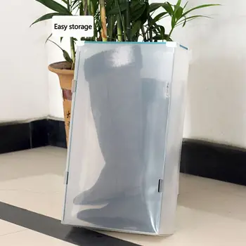Plastové Skladacie Zásuvky Box Pre Turistické Topánky (52 cm) Jasné, Stohovateľné Domov Multifunkčné Úložný Kontajner Pre Domáce