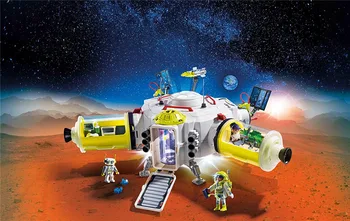 Playmobil Mars Vesmírnej Stanice Malé stavebným Deti Spojov Hračka Narodeniny Vianočný Darček Výcvik praktické schopnosti