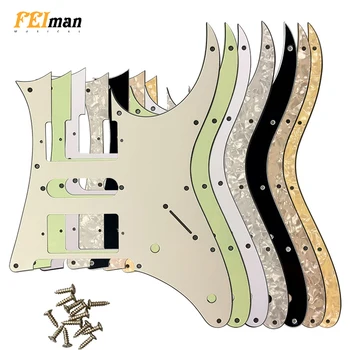 Pleroo Gitarové príslušenstvo pickguard s 10 skrutky oblek pre Japonsko MIJ Ibanez RG350 EXZ Gitara Humbucker HSH Vyzdvihnutie Poškriabaniu Doska