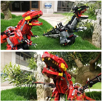 Plesne Kráľ Technic MOC Dinosaura Dragon Roadster, Diaľkové ovládanie Robota Stavebné kamene, Tehly Deti HOBBY hračky Narodeninám