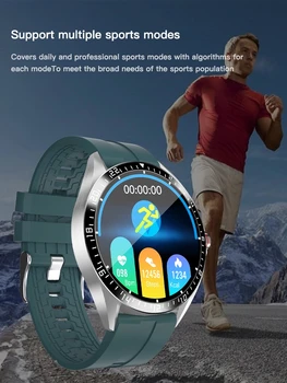 Plne dotykový Smart hodinky 1.28 palcové športové hodinky Fitness Sledovanie Krvného tlaku správy pripomínajú pre mužov, ženy Android IOS smartwatch