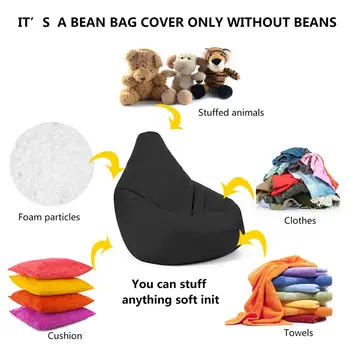Plnené Amimal Skladovanie Bean Bag Stoličky Umývateľný Sedacia súprava Kryt Pre Dospelých Pouf Lístkového Gauči Tatami Obývacia Miestnosť (bez prídavných)