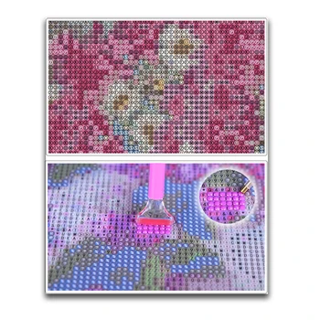 Plné Námestie Diamond maľovanie Cross stitch kačica Full Round-Diamond mozaiky zvierat lietať 5D DIY Diamond výšivky Reed krajiny Y3