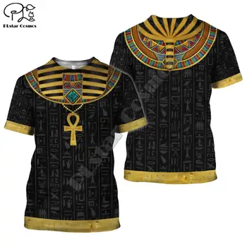 PLstar CosmosHorus Dávnych Horus Egyptský Boh Eye of Pharaoh Egypt Anubis tvár 3dPrint T-shirt Muži/Ženy Unisex Streetwear S-8