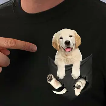 PLstar Vesmíru T Shirt lete vrecku psa vytlačené t-shirt mužov pre ženy, košele, topy zábavné bavlnenou tees Drop Shipping