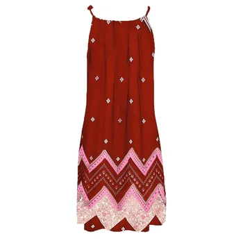 Plus Veľkosť Letné Šaty Bez Rukávov Ženy Móda Boho Šaty 2020 Bežné Ženy Voľné Šaty Sundress Oblečenie Móda Mini Šaty