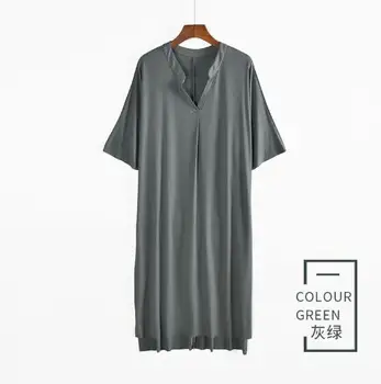 Plus veľkosť noc tričko ženy nightgown modálne voľné nightdress žien odev šaty tvaru bežné domáce oblečenie mimo nosenie
