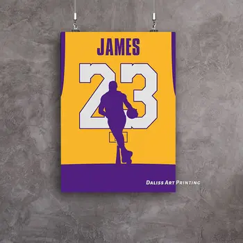 Plátno Basketbalová legenda LeBron James Obrázky, Domáce Dekorácie, Obrazy Plagát HD Vytlačí Wall Art Modulárny Obývacia Izba Rámovanie
